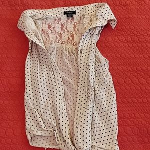 Rhapsody brand new condition vest polka dot